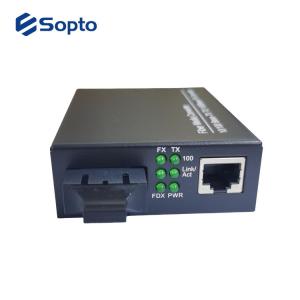 10/100M 1310nm Single Mode Fiber Media Converter SC Interface