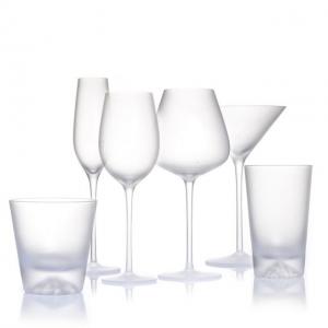 Haute Couture 6 Piece Frosted Acid Etched Wine Glasses Wine Glass Set Gift