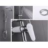Wall Mounted Bathroom Faucet Sets , Soft Tube 1.5m Bathroom Shower Faucet Set