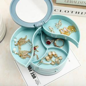 China Rotated Plastic Jewelry Organizer Storage Box for Stud Earring supplier