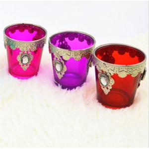 wholesale glass candle for wedding decoration