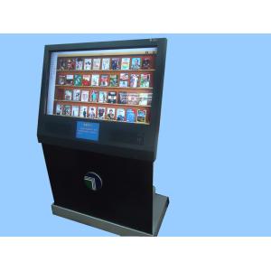 China Dust-Proof 55 Inches Touch Screen Compact Ticketing Multimedia Kiosks with Bar-code Scanner wholesale