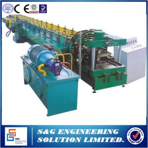 China Lip Channel C Section Steel C Purlin Roll Forming Machine with Pre - punching supplier