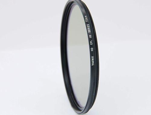 Ultra Thin Black Aviation Alloy Polarized Lens CPL Filter , Circular Polarizer Filter For DSLR