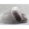 Luxury Men Merino Mens Fur Lined Slippers Comfortable With 7 -11 USA Sizes