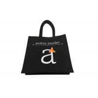 China Black Recycle Eco Fabric Custom Tote Bag 26*26cm Small Size Shopping Bag on sale