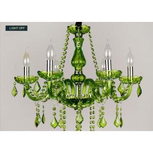 China Suspended Green Color 40Watts Tree Shape Candle Style Chandelier supplier