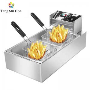 China 6L+6L Commercial Electric Deep Fryer Electric Deep Fat Fryer With Thermostat Controller supplier