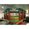 China Inflatable soft moutain sport game inflatable jumping hill with safety net wholesale