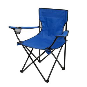 Steel Tube Foldable Camping Chair , Coxford Cloth Folding Arm Chair 50cmx50cm