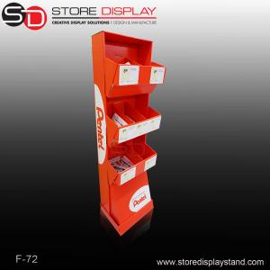 China toys and staionery corrugated cardboard display with trays shelf supplier