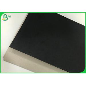 China 1.5mm 2mm Thick Black Colored Clay Grey Backing Paper Board Sheet For Packing supplier