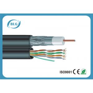 Multi Function Low Loss Coaxial Cable , CCTV Camera Coaxial Audio Cable