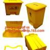 China HDPE garbage bin with wheels and lid plastic trash bin, Kitchen accessories Double-bucket pull out garbage trash bin wholesale