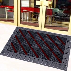 Brush Scraper Anti Slip Safety Mat 25MM Outdoor All Weather Mats