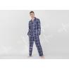 Red Yarn Dyed Check Mens Luxury Sleepwear Anti Wrinkle Eco Friendly S - XXL Size