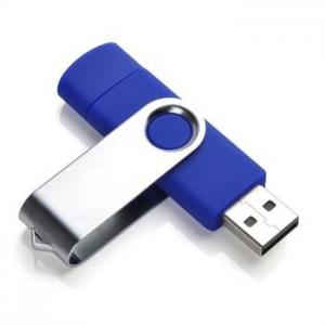 China Popular USB OTG Drive Dual Port For Mobile 256gb Various Type PVC / Metal Material supplier