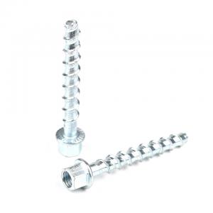 HEX Flange ZINC Plated Carbon Steel Concrete Masonry Screw Anchors for Ceiling System