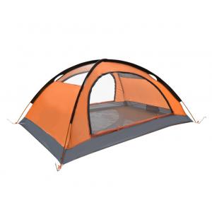 Orange Outdoor Camping Tents 210X150X120cm 210D Polyester Ripstop PU2000mm Snowfield