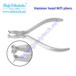 Hammer head NiTi pliers of forceps dentales from orthodontics inc