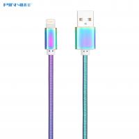 China 3A Metal Spring Lightning USB Cable Micro USB 2.0 For IPhone ROHS on sale