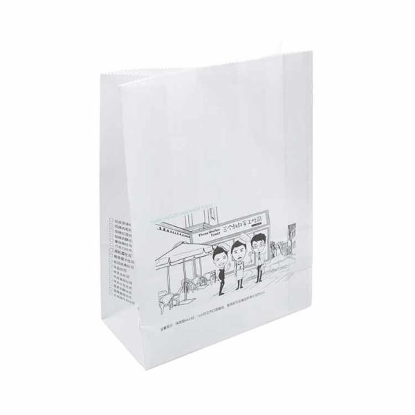 Food Grade Packaging Kraft Paper Bag Folding Bread Packaging Bags