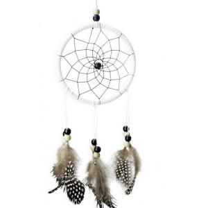 Beautiful Dream Catcher hand-woven Dreamcatcher with white feathers for home wall decorations