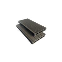 China Grooves Anti Slip 147*28mm WPC Hollow Decking on sale