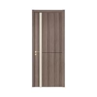 China Solid Wooden Internal Door Fibre Panel Assembly Interior Main Double Door on sale