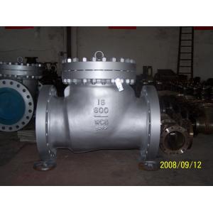 China OEM WCB / LCB / LCC case steel swing check valve, class 150 / 300 / 600 supplier
