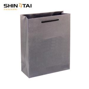 China Black Paper Bag Branded Paper Bag Handle supplier