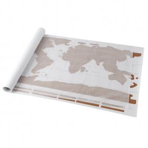 China World Scratch Map with Scratch Pen for Travel supplier