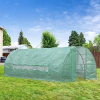 China Polytunnel Walk In Greenhouse UV Protective With Polythene Cover on sale