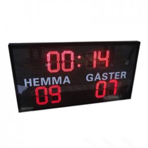 China Black Iron Cabinet LED Football Scoreboard Easy Operation Different Color supplier
