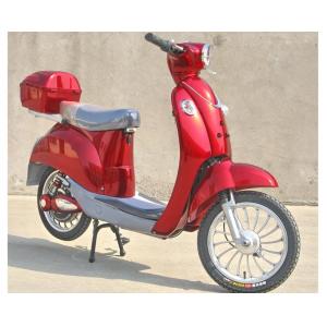 China Hand Brake 350w Electric Moped Bike With Permanent Magnet Brushed DC Motor supplier