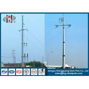 China Hot Dip Galvanized Dodecagonal Electrical Power Pole with Cross Arms supplier