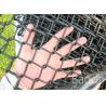 China Black Plastic Chain Link Mesh Fence With Carbon Steel Wire Material 0.9m - 2.1m Height wholesale