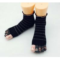 China Cotton custom logo, design jacquard Five Toes Socks on sale