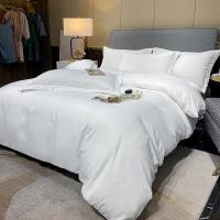 China 100% Cotton White Bedding Sheet Set For Five Start Hotel on sale