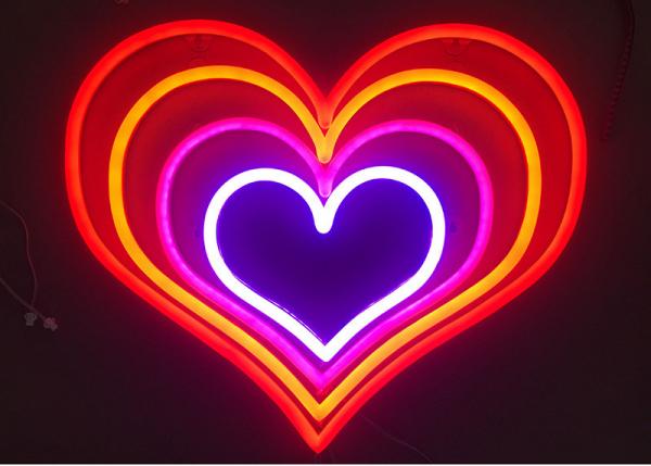 Love Heart Led Neon Signs For Wedding Bedroom Decor