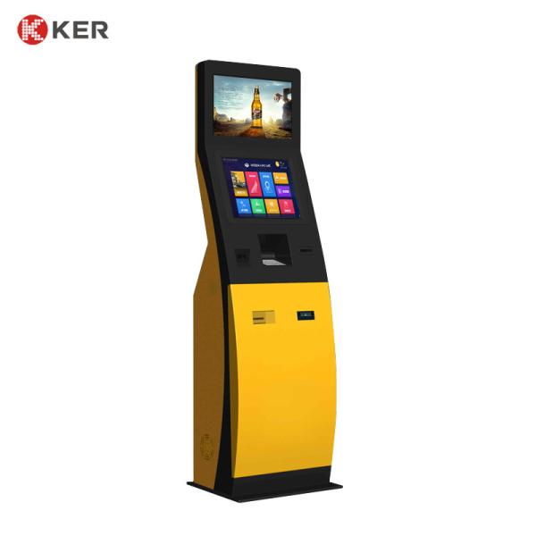 Ultra Slim Self Service Check In Pos Holder Kiosk Multifunction Self Service Kiosk