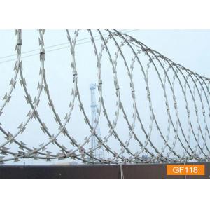 BTO-22 Galvanized Razor Wire Coils Concertina Barbed Wire