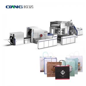 China Full Automatic Paper Bag Making Machine within Online Rope Handle Attach supplier