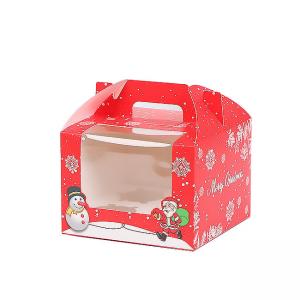 Rectangular Christmas Packaging Red And Perfect For Christmas Celebrations