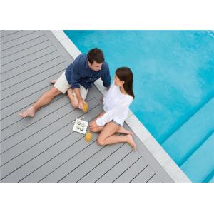 China Grey WPC Composite Decking Board / Outdoor Floor Decking Tiles supplier