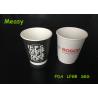8 Oz White And Black double wall paper cup for Hot Drink , Non deforming