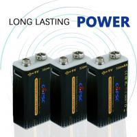 China 9V 500mAh Rechargeable Battery Cell Type C Charging For Multimeters / Wireless Microphone on sale