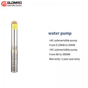 Portable High Head Solar Powered Submersible Water Pump 110V 2HP For Irrigation System