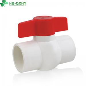 DIN Standard 1/2" White PVC Plastic Ball Valve for Sewage Treatment Pipe System 1/2