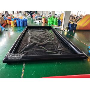 Environmentally Friendly Mobile Wash Floor Mat Inflatable Car Wash Mat , Inflatable Water Collector